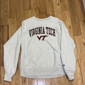 Virginia Tech crew neck sweatshirt